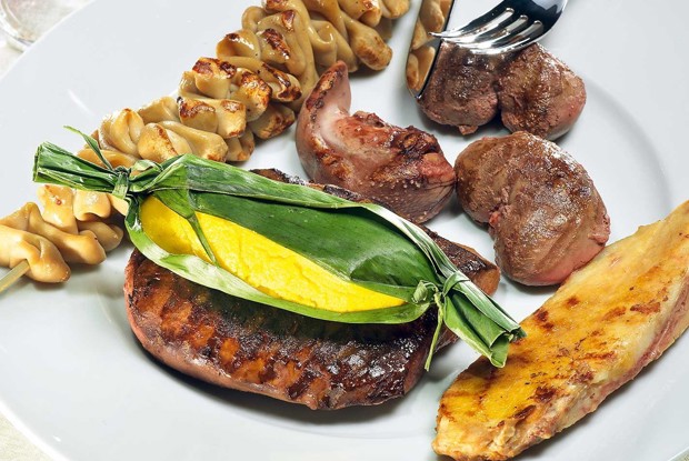 Жареные потроха с хумитас