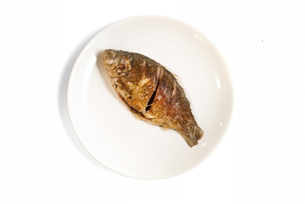 Жареный кобяйский карась