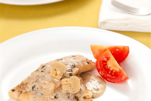 Жареный маринованный палтус