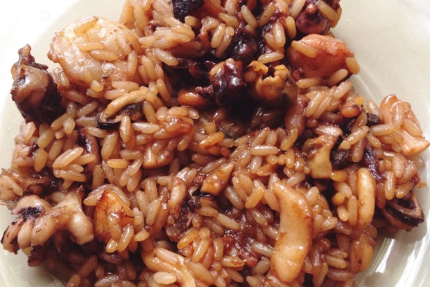 Жареный рис с морепродуктами