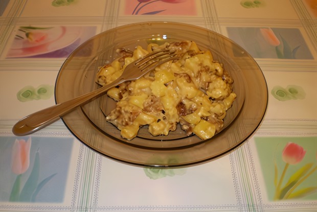 Жаренный картофель с грибами