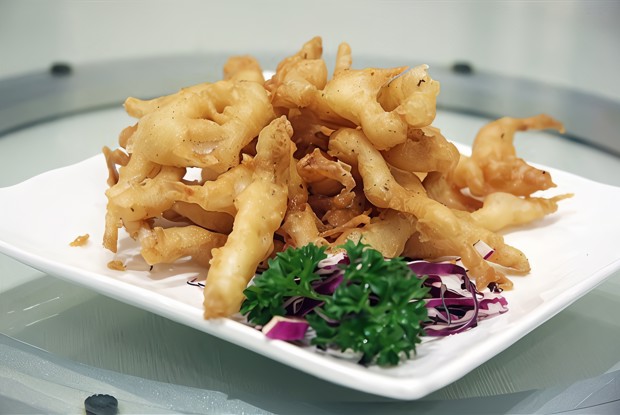 Жареное филе хека