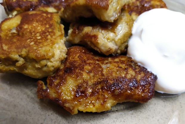 Жареные бананы в кляре из тыквенной муки