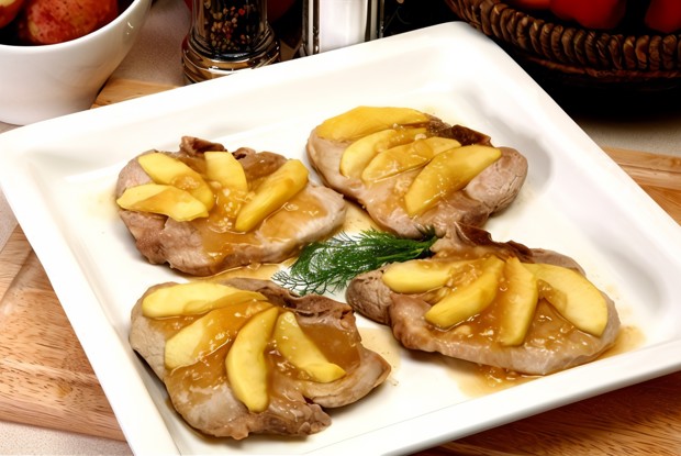 Жаркое ассорти с яблоками