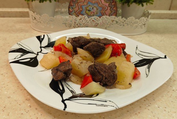 Жаркое из говядины в рукаве