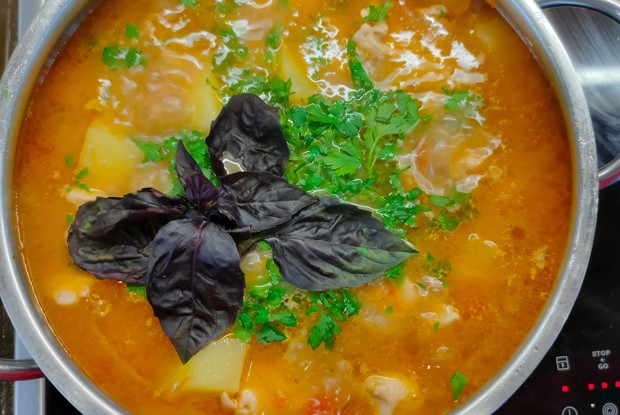 Жаркое из курицы с овощами