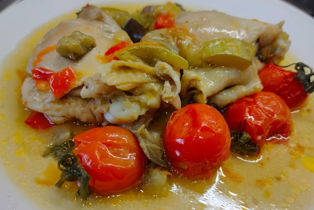 Жаркое из курицы с овощами