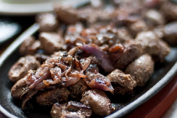 Желудки куриные тушеные в мультиварке