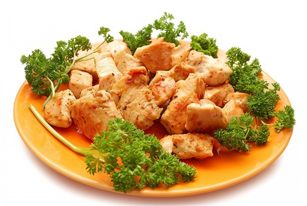 Золотистая жареная курица по-деревенски со специями