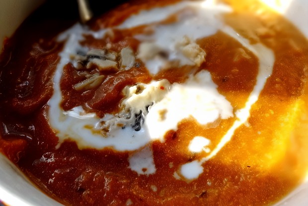 Золотой суп-пюре из запеченных овощей