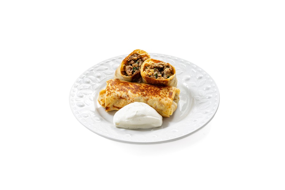 Фото рецепта Блины с фаршем