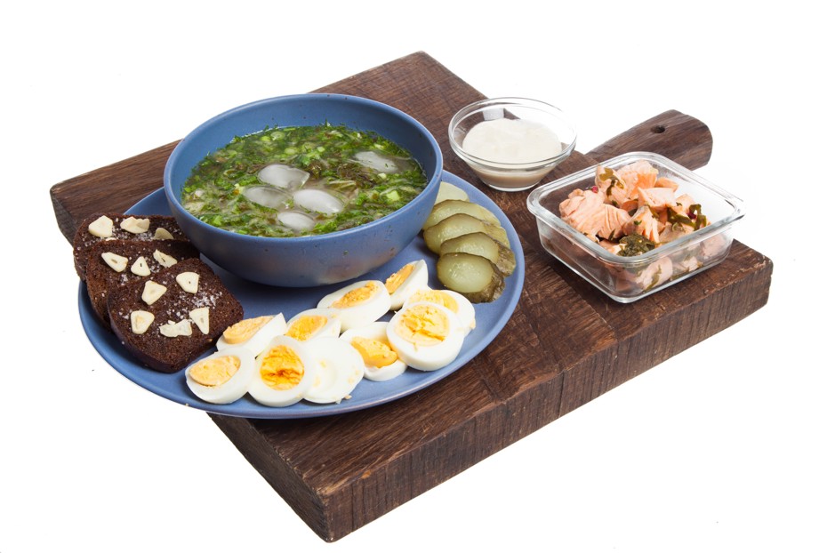 Фото рецепта Ботвинья на белом квасе