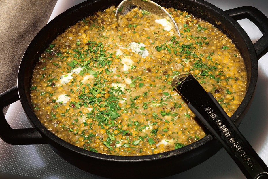 Фото рецепта Чечевица с горгонзолой