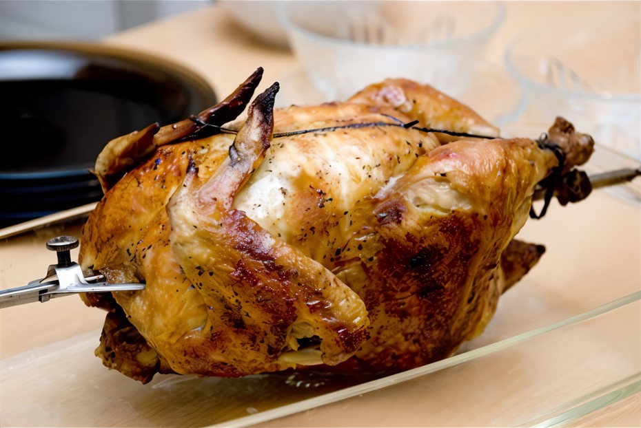 Фото рецепта Цыпленок на вертеле