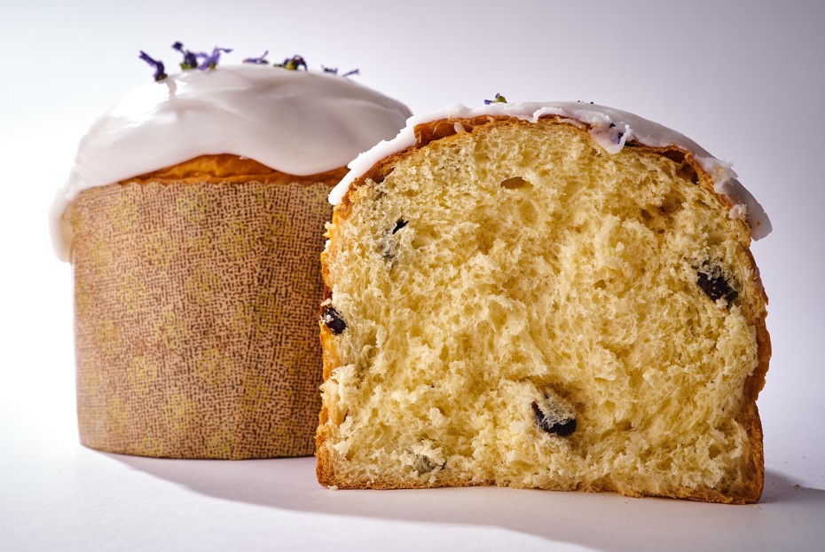 Фото рецепта Диетический кулич с сахарной помадкой