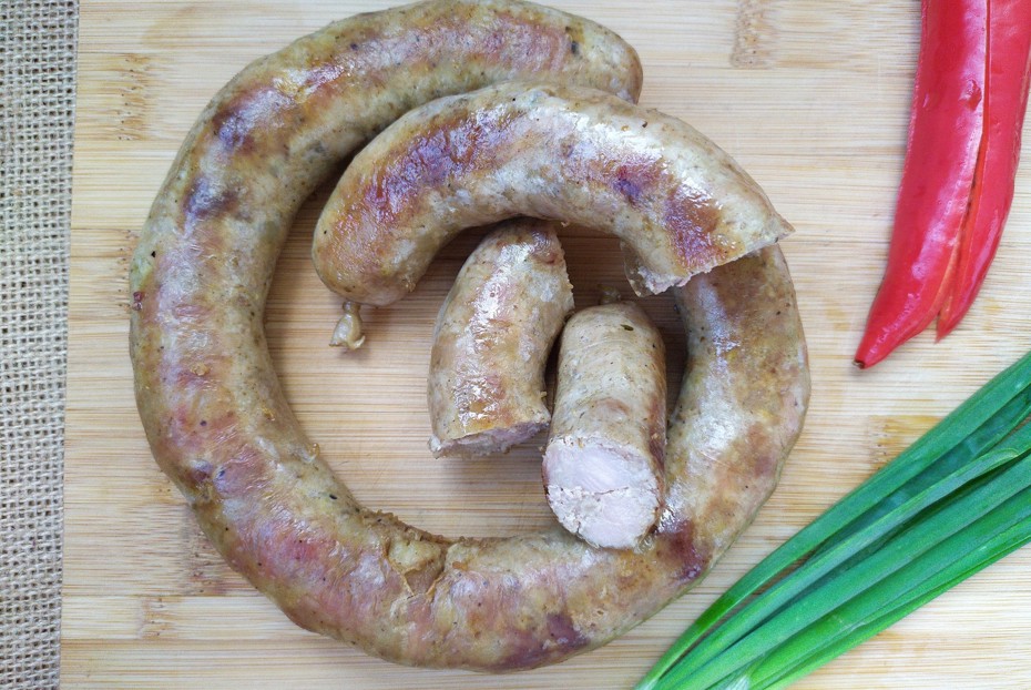 Фото рецепта Домашняя колбаса из свинины