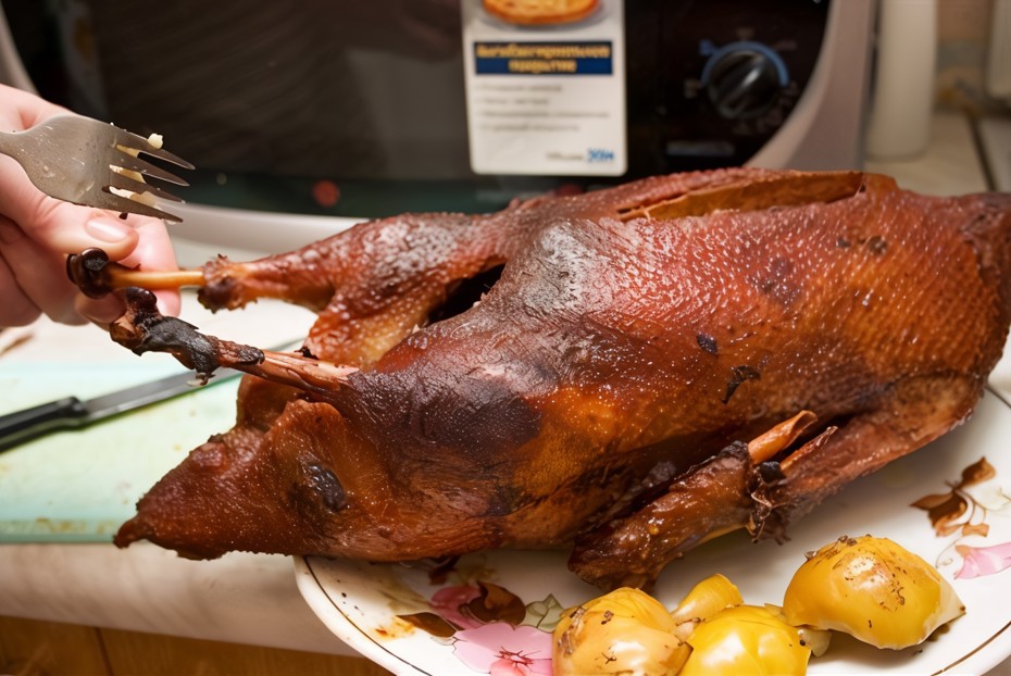 Фото рецепта Гусь с яблоками