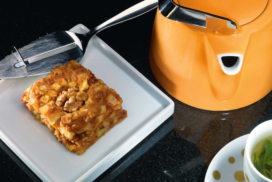 Фото рецепта Яблочно-финиковое пирожное