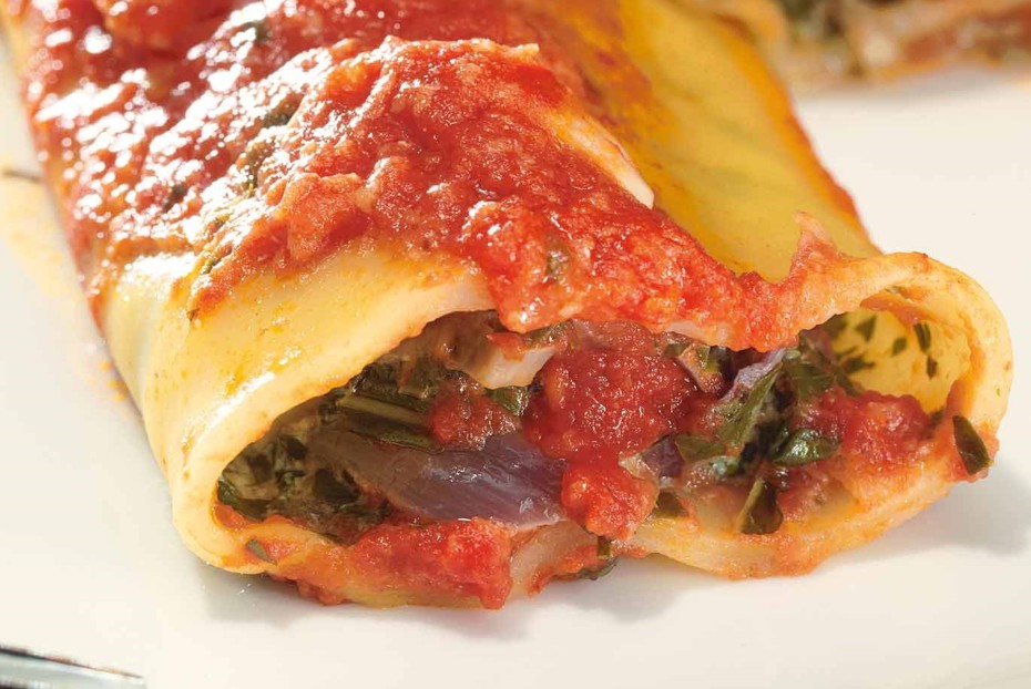 Фото рецепта Каннеллони с козьим сыром