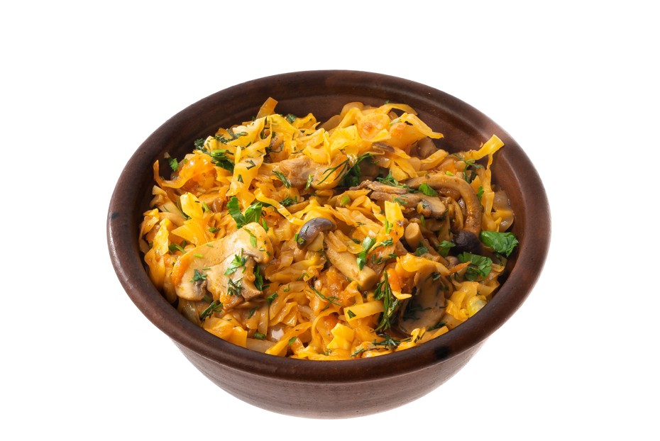 Фото рецепта Капуста с грибами