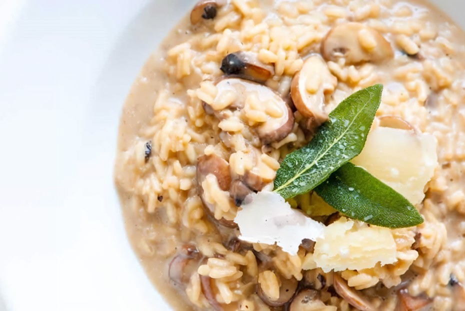 Фото рецепта Классическое ризотто с белыми грибами