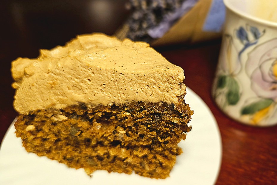 Фото рецепта Кофейный кекс с грецким орехом