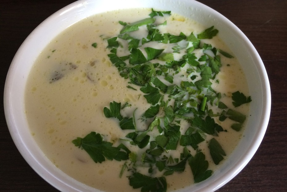 Фото рецепта Кокосовый суп с курицей и имбирем