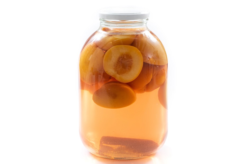 Фото рецепта Компот из персиков на зиму