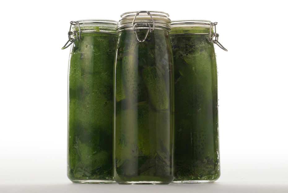 Фото рецепта Крапивно-огуречные огурцы