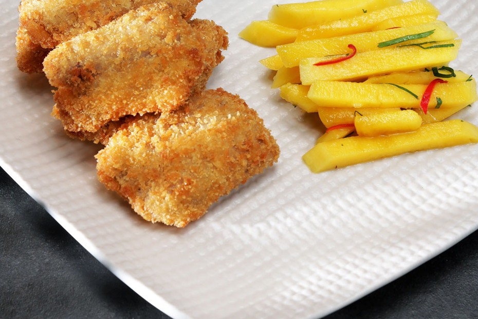 Фото рецепта Куриные крылья с соленым манго