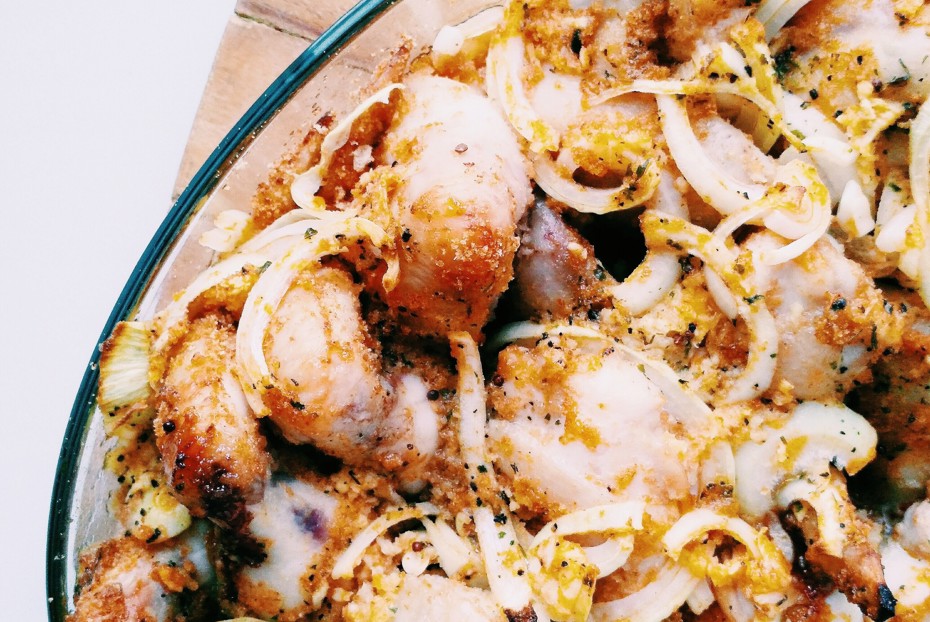 Фото рецепта Куриные крылья в чесночном соусе