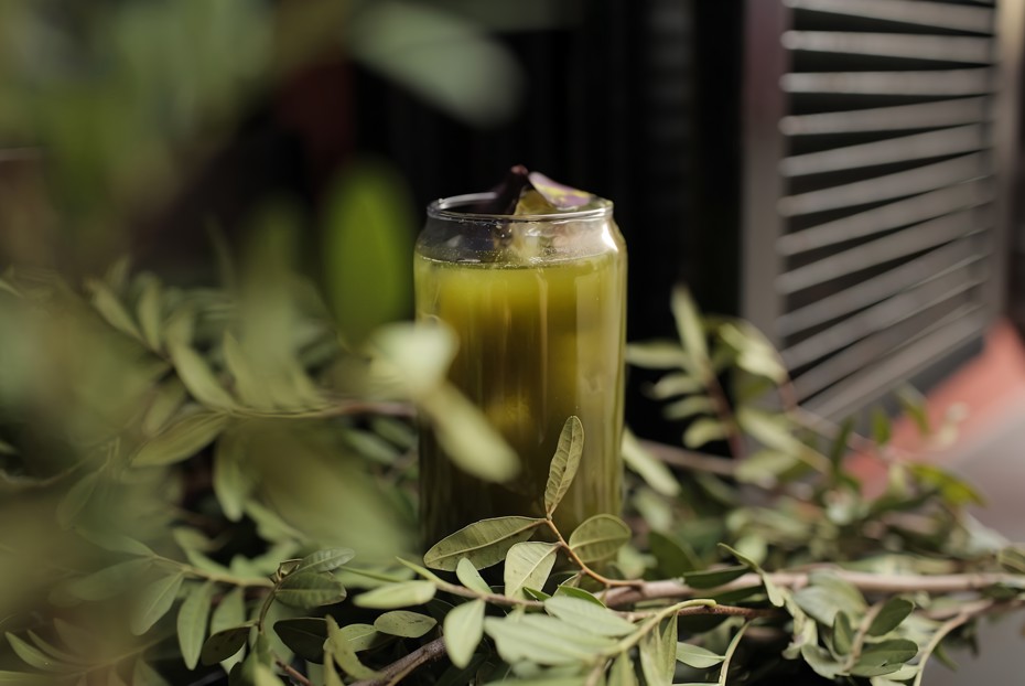 Фото рецепта Лимонад из щавеля с чаем матча