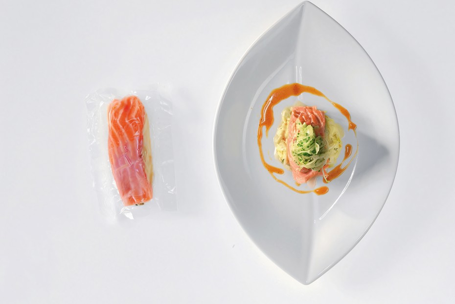 Фото рецепта Лосось с пюре из фенхеля