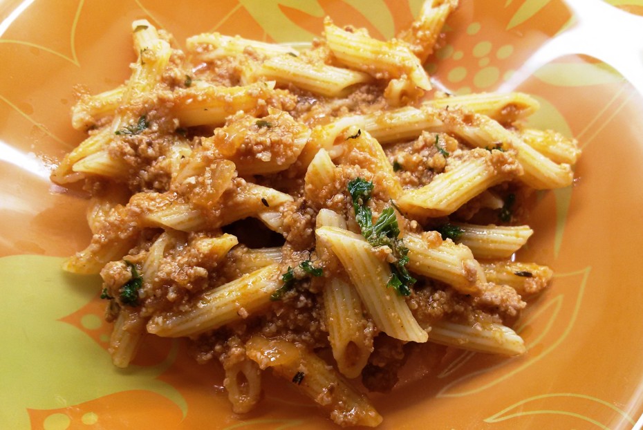 Фото рецепта Макароны по-флотски с сочным фаршем