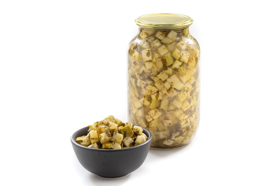 Фото рецепта Маринованные кабачки как грибы