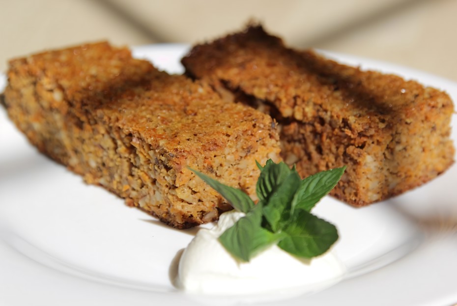 Фото рецепта Морковный пирог с миндалем