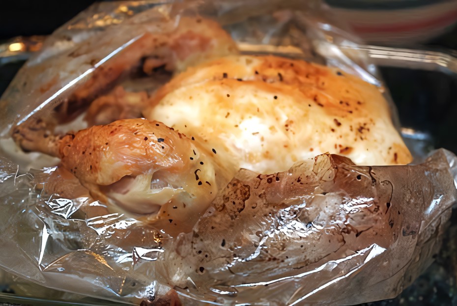 Фото рецепта Окорочка и голень в рукаве для запекания в духовке