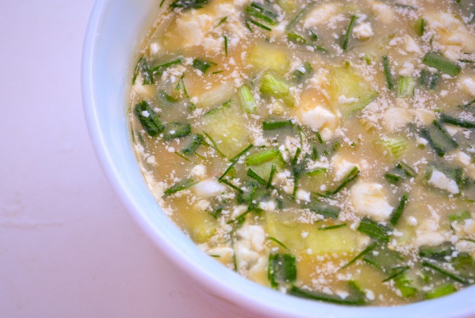 Фото рецепта Окрошка на яблоках