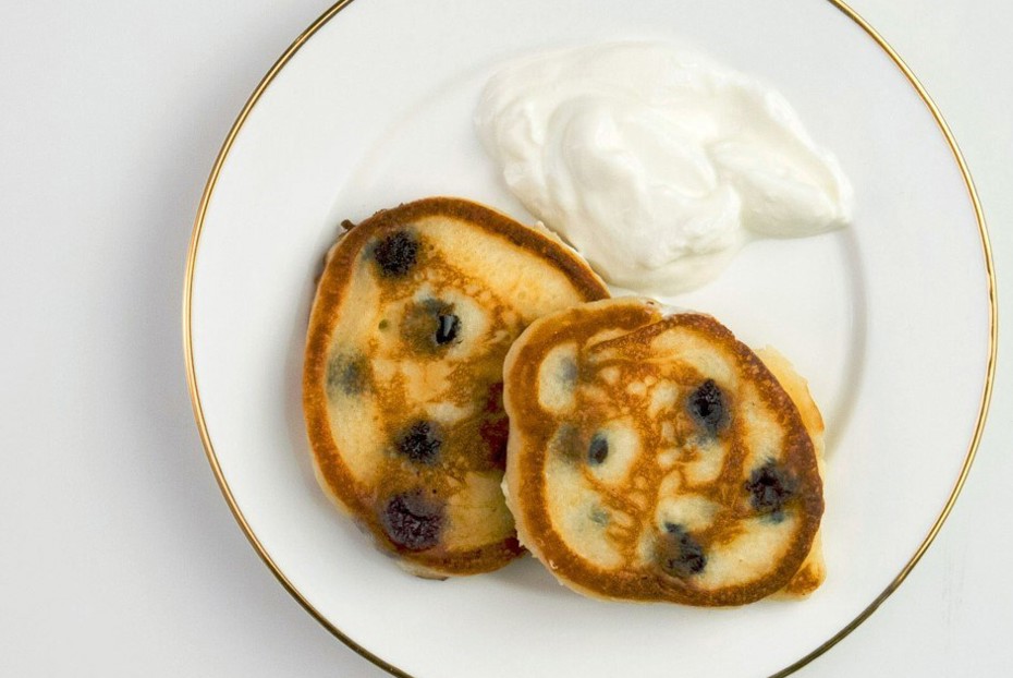 Фото рецепта Оладьи с голубикой