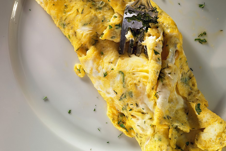Фото рецепта Омлет с пряными травами