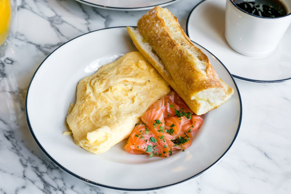 Фото рецепта Омлет со сливками и морской солью