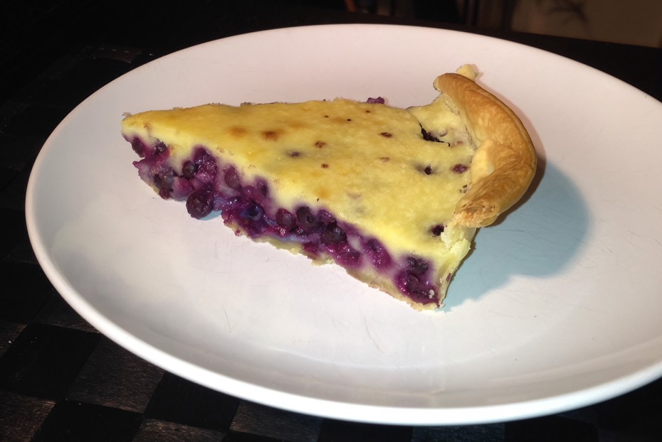 Фото рецепта Открытый пирог с голубикой