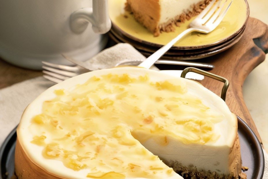 Фото рецепта Пасхальный лимонный чизкейк