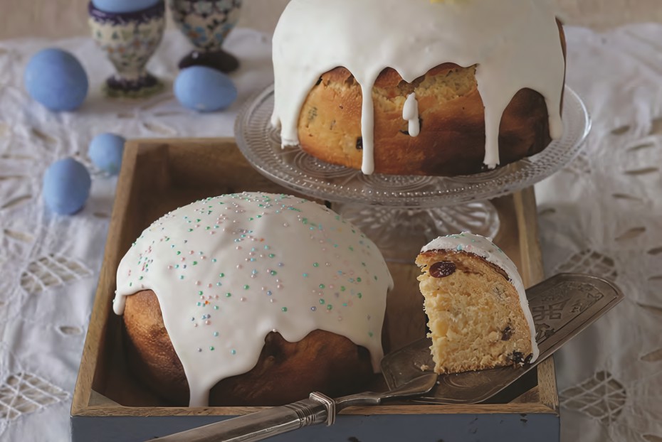 Фото рецепта Пасхальный кулич с коньяком