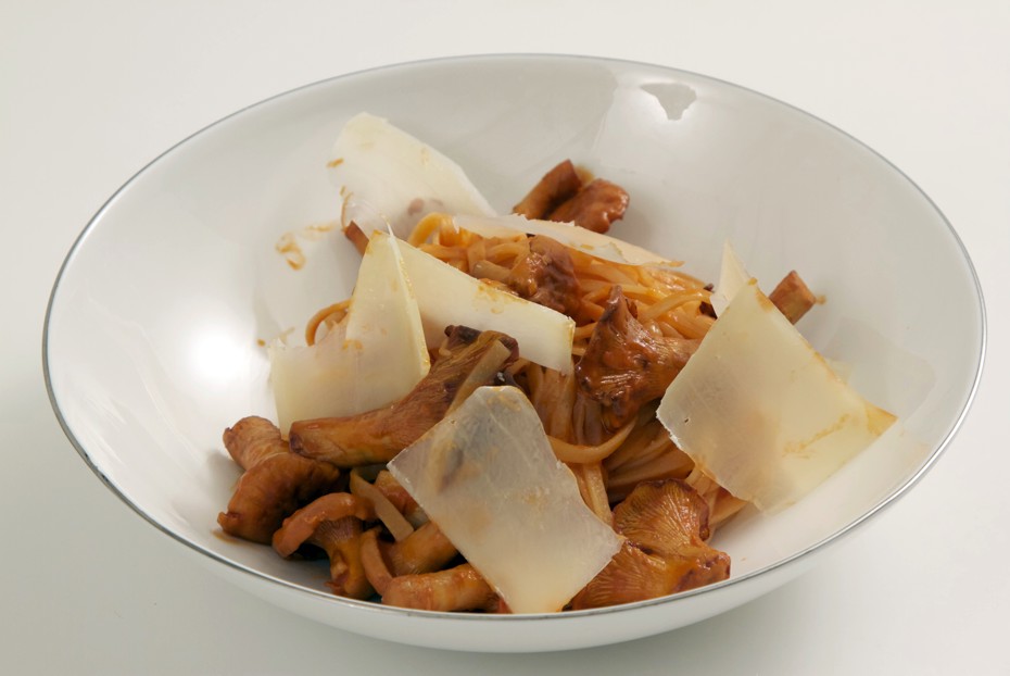 Фото рецепта Паста с лисичками