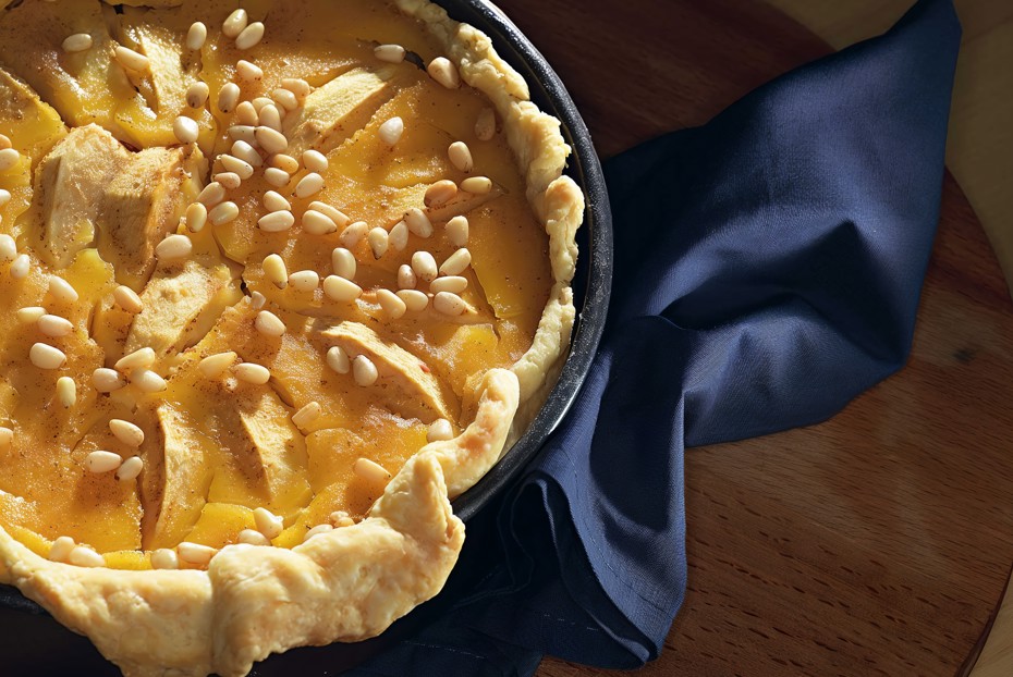 Фото рецепта Пирог с яблоками и медом