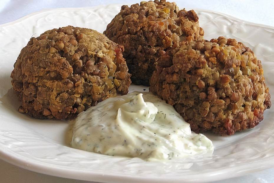 Фото рецепта Постные гречневые тефтели с грибами