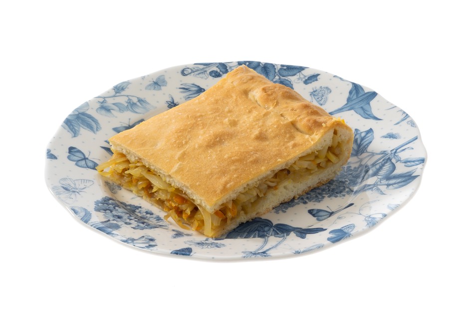 Фото рецепта Постный пирог с капустой