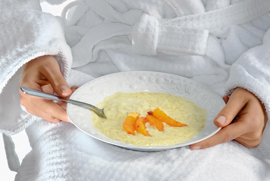 Фото рецепта Рисовая каша со сгущенкой