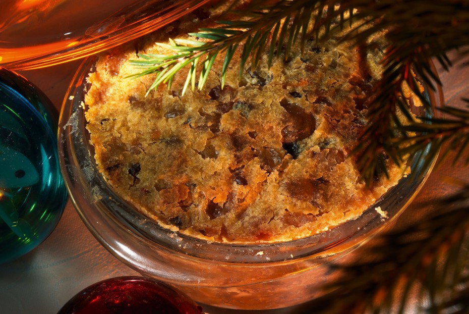 Фото рецепта Рождественский пудинг с изюмом